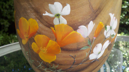 Custom Painted Acacia Bowl - Jan Morris for Morris & Company